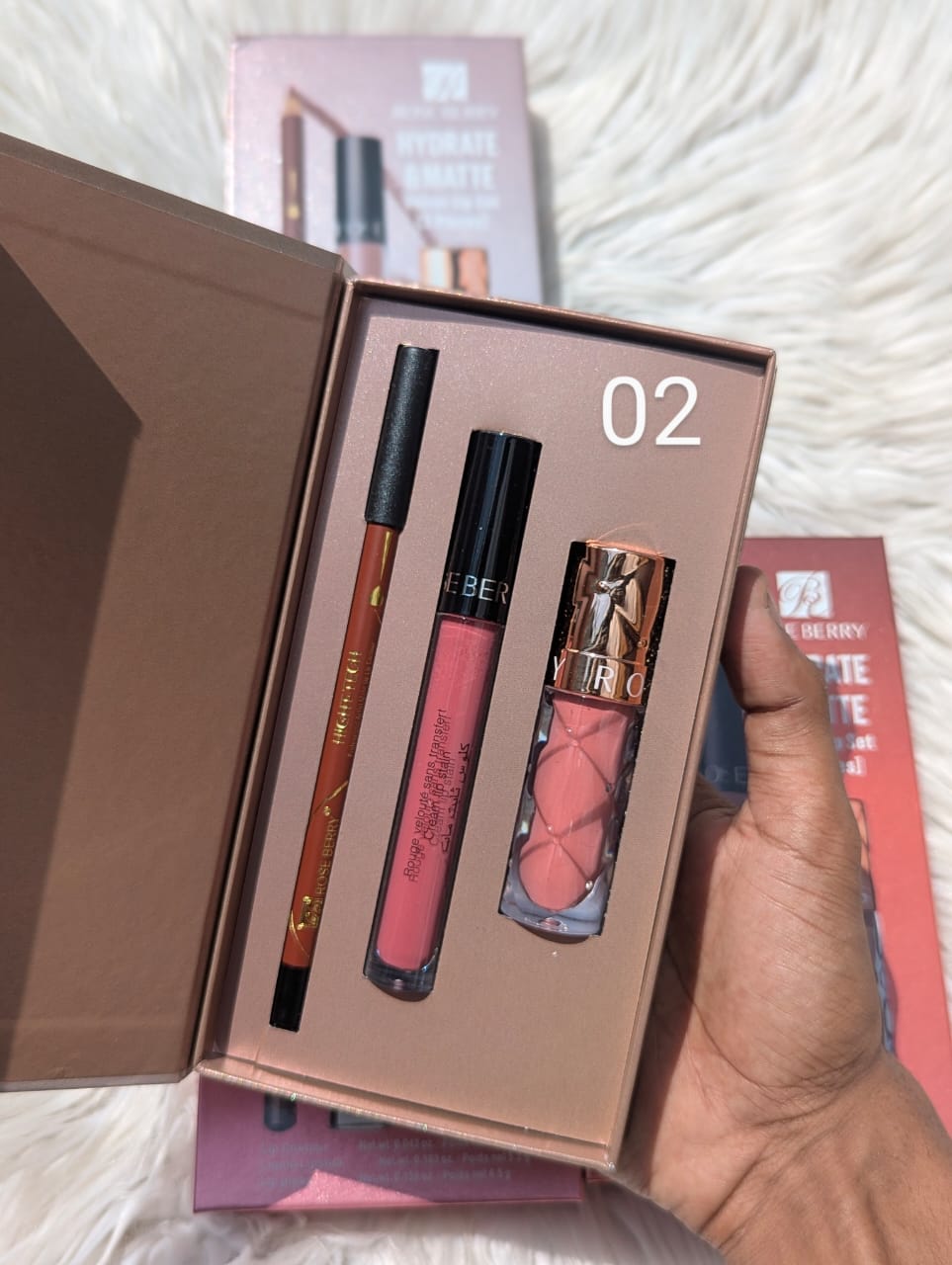 ROSE BERRY HYDRATE & MATTE VELVET LIP SET - Image 3