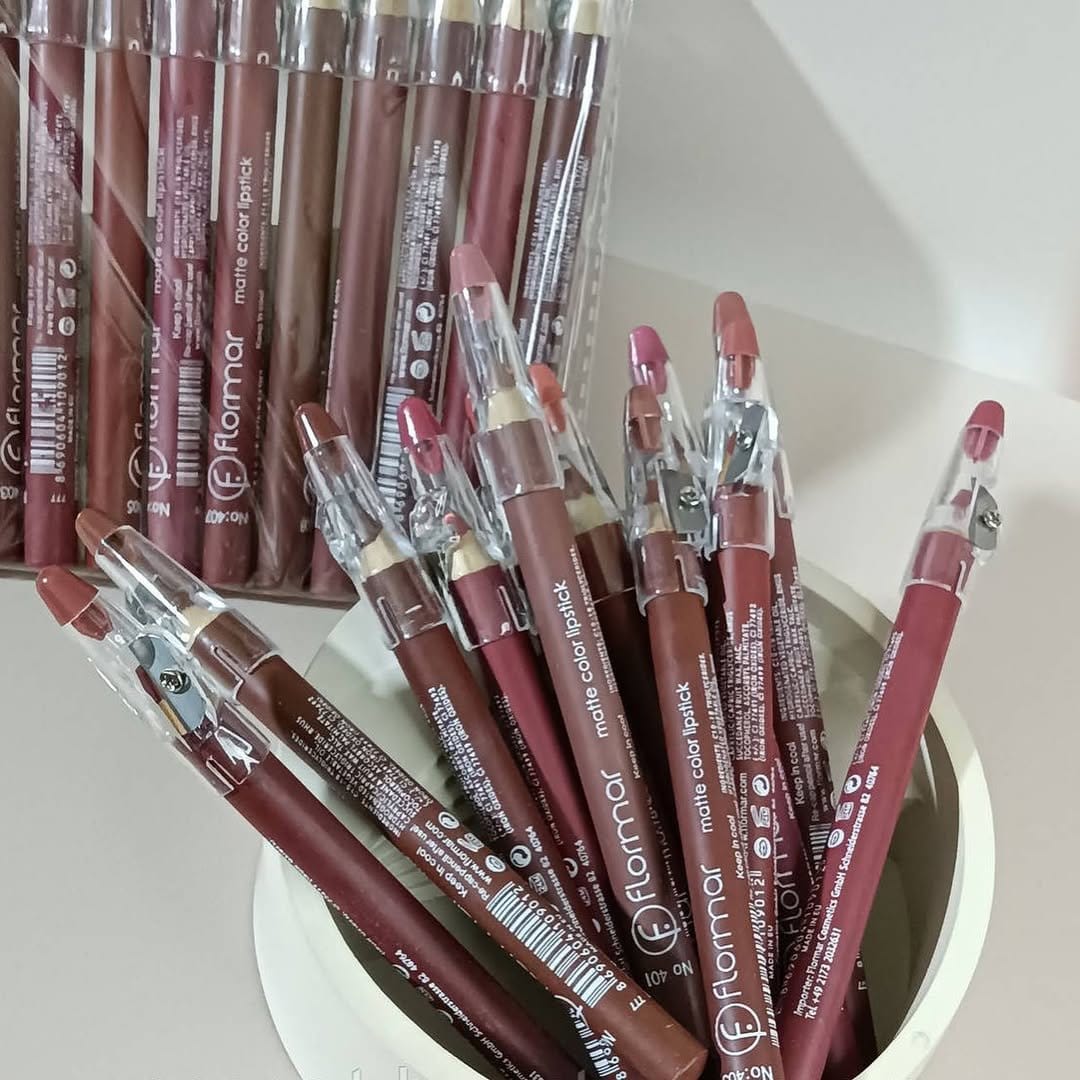 FLORMAR- 12 pcs Matte Color Lip pencils set - Image 4