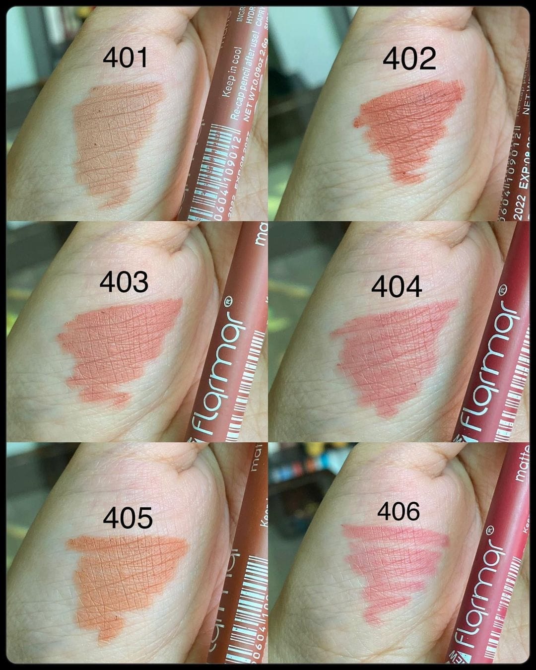 FLORMAR- 12 pcs Matte Color Lip pencils set - Image 5
