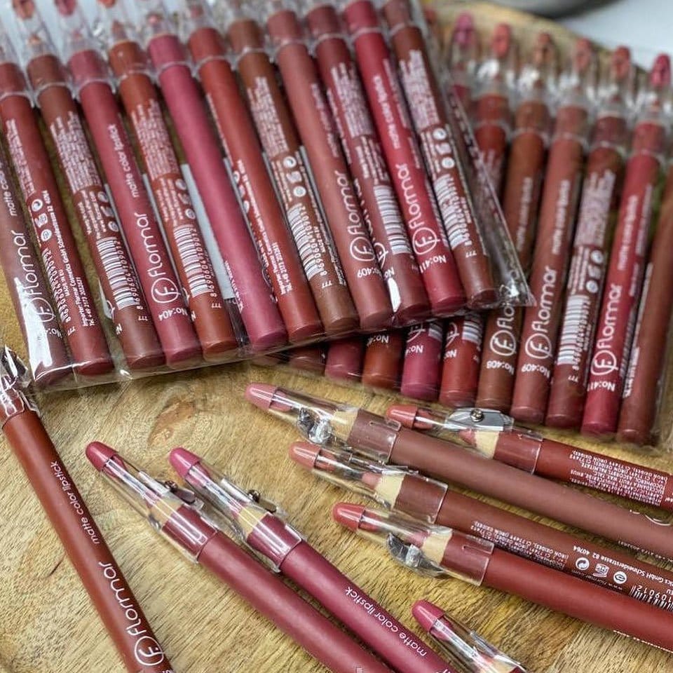 FLORMAR- 12 pcs Matte Color Lip pencils set - Image 7