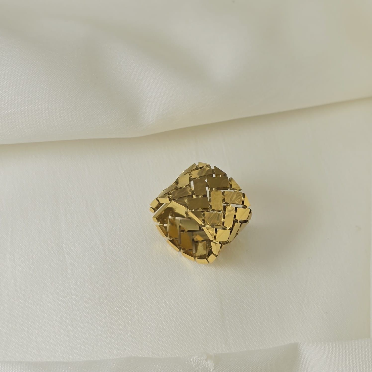 316L Stainless-Steel Gold-Plated Adjustable Rings - Image 6