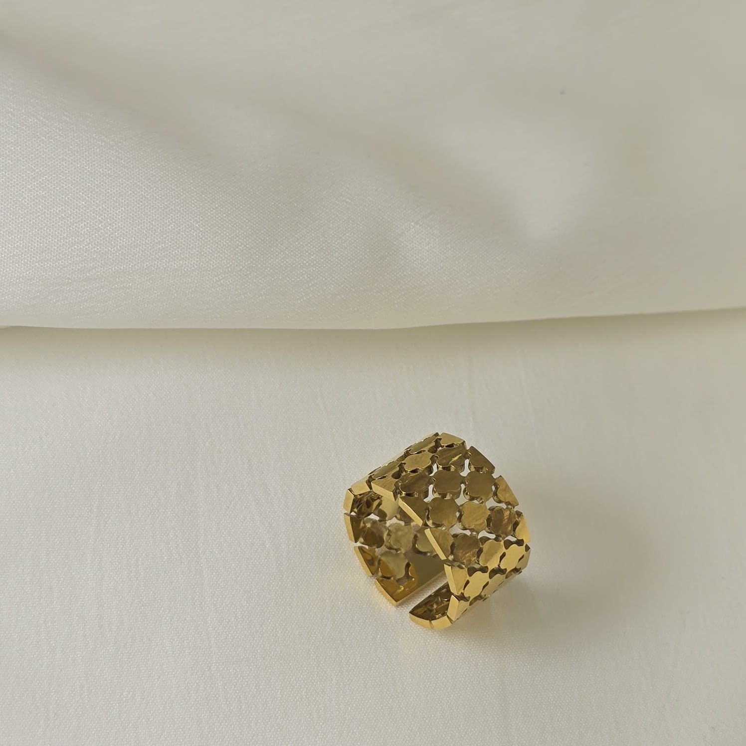 316L Stainless-Steel Gold-Plated Adjustable Rings - Image 9